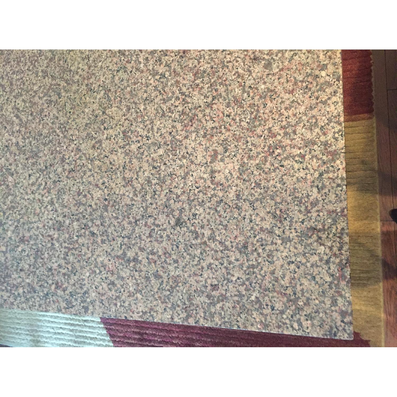 Custom Marble & Wrought Iron Coffee Table - image-2