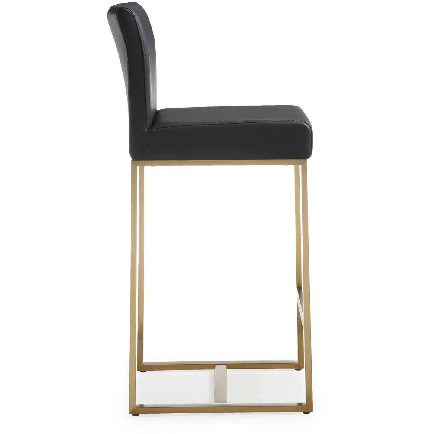 TOV Furniture Denmark Black Gold Steel Counter Stools - image-1