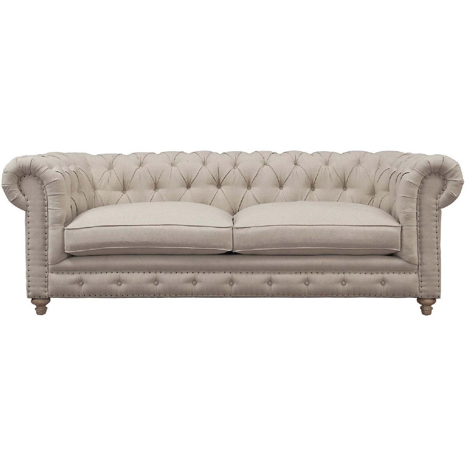 TOV Furniture Oxford Beige Linen Sofa - image-0
