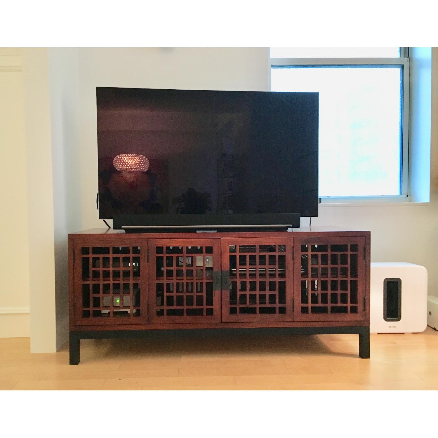 Walnut Media Cabinet - image-1