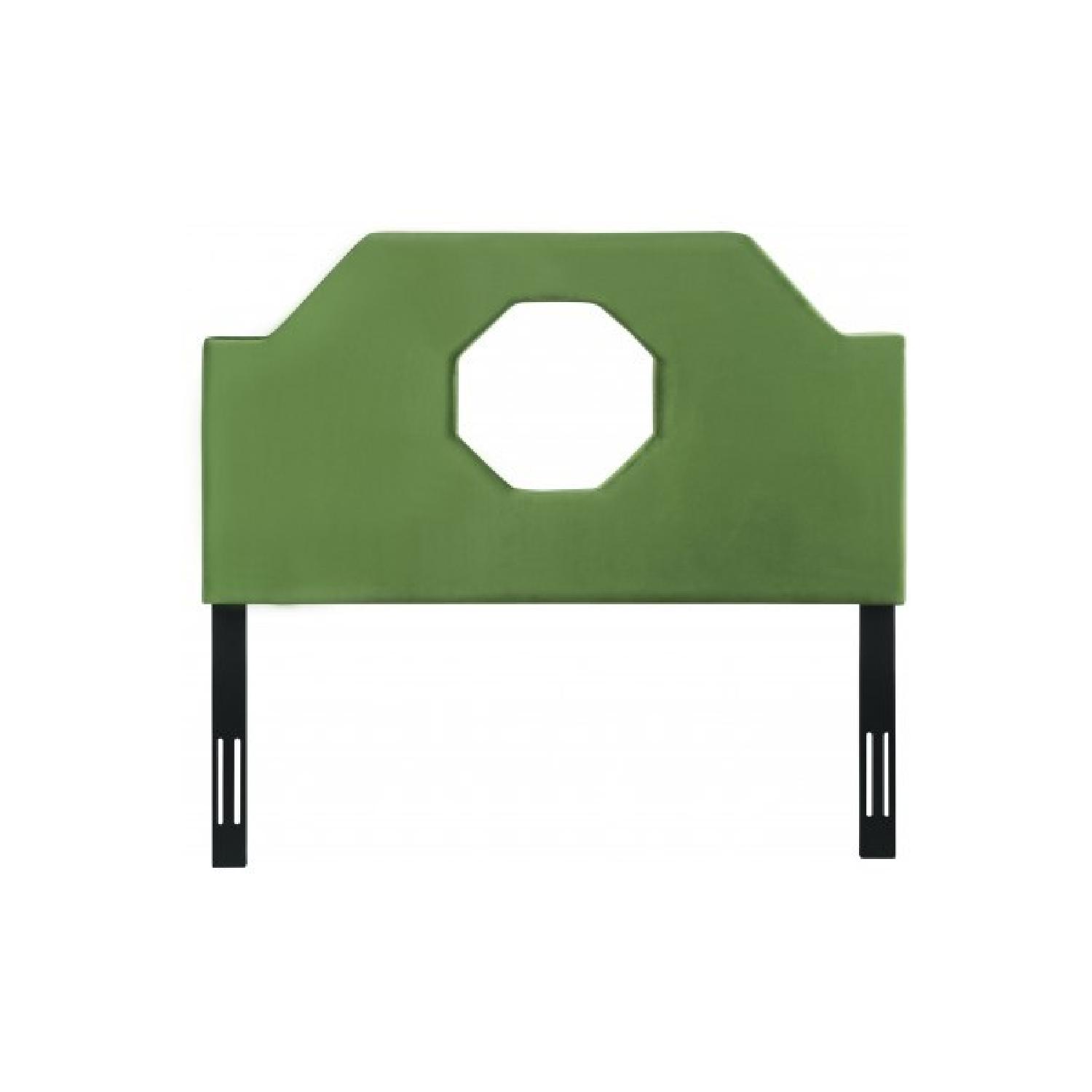 TOV Furniture Noctis King Headboard in Green Velvet - image-0