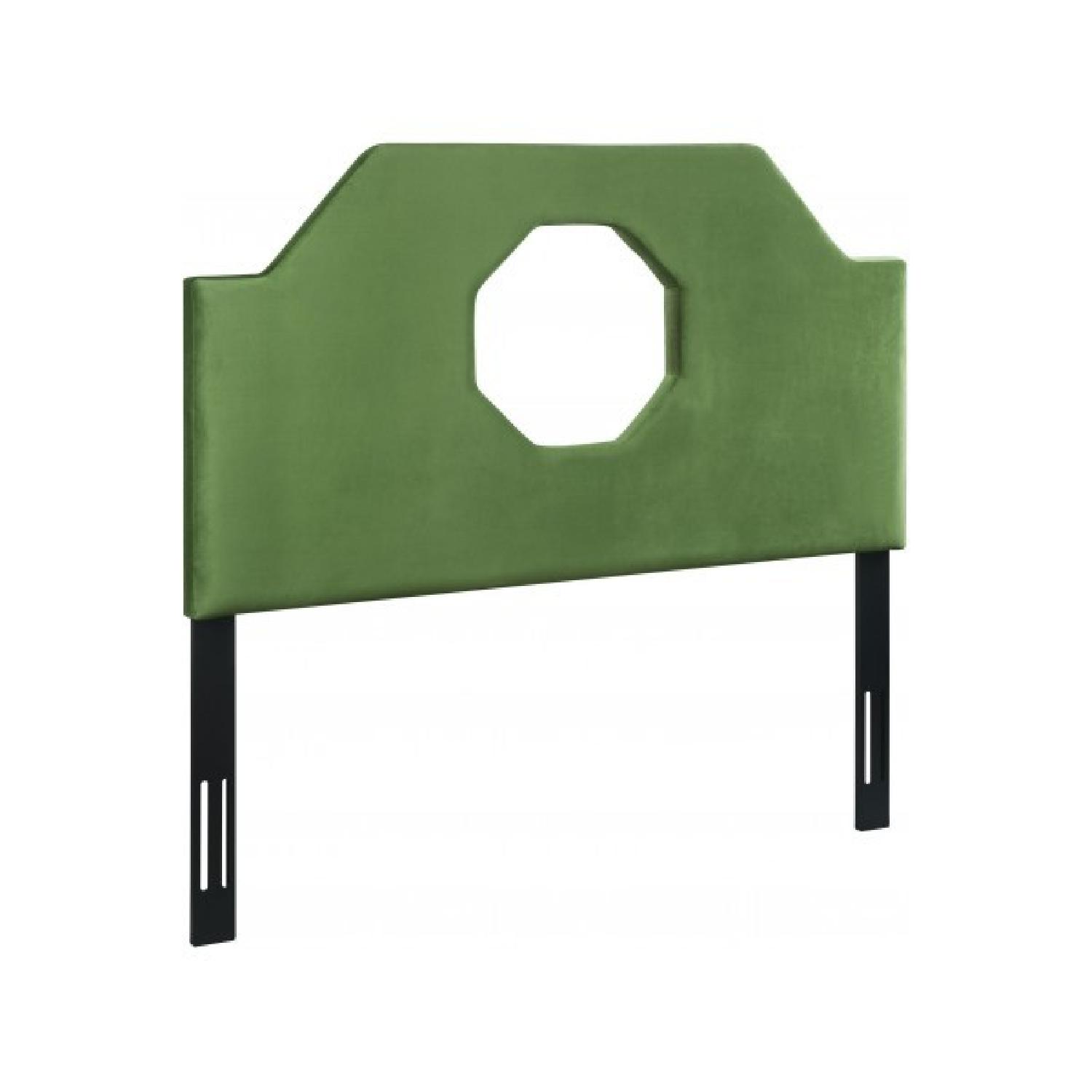 TOV Furniture Noctis King Headboard in Green Velvet - image-2