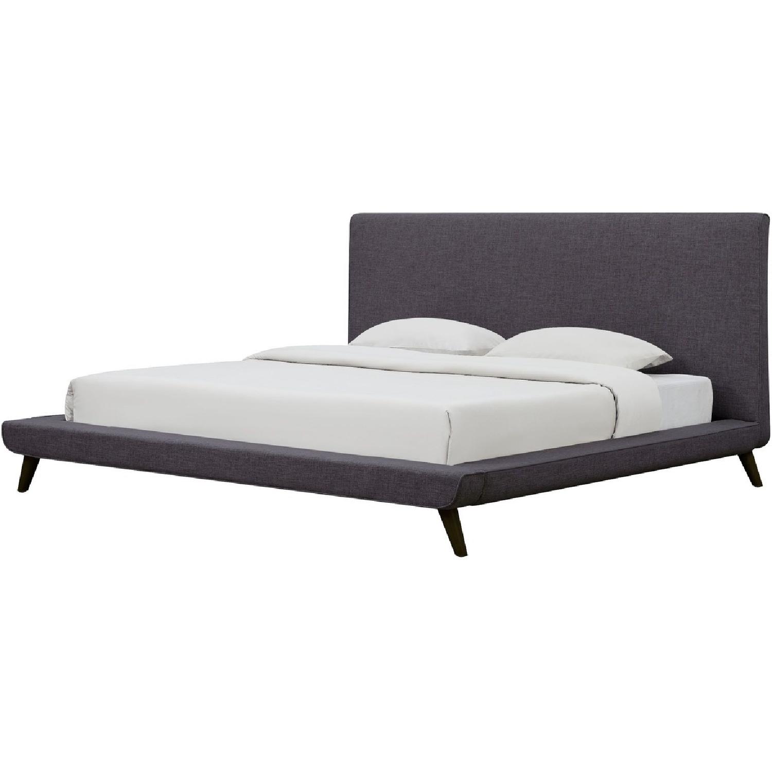 TOV Furniture Nixon Grey Linen King Bed - image-2