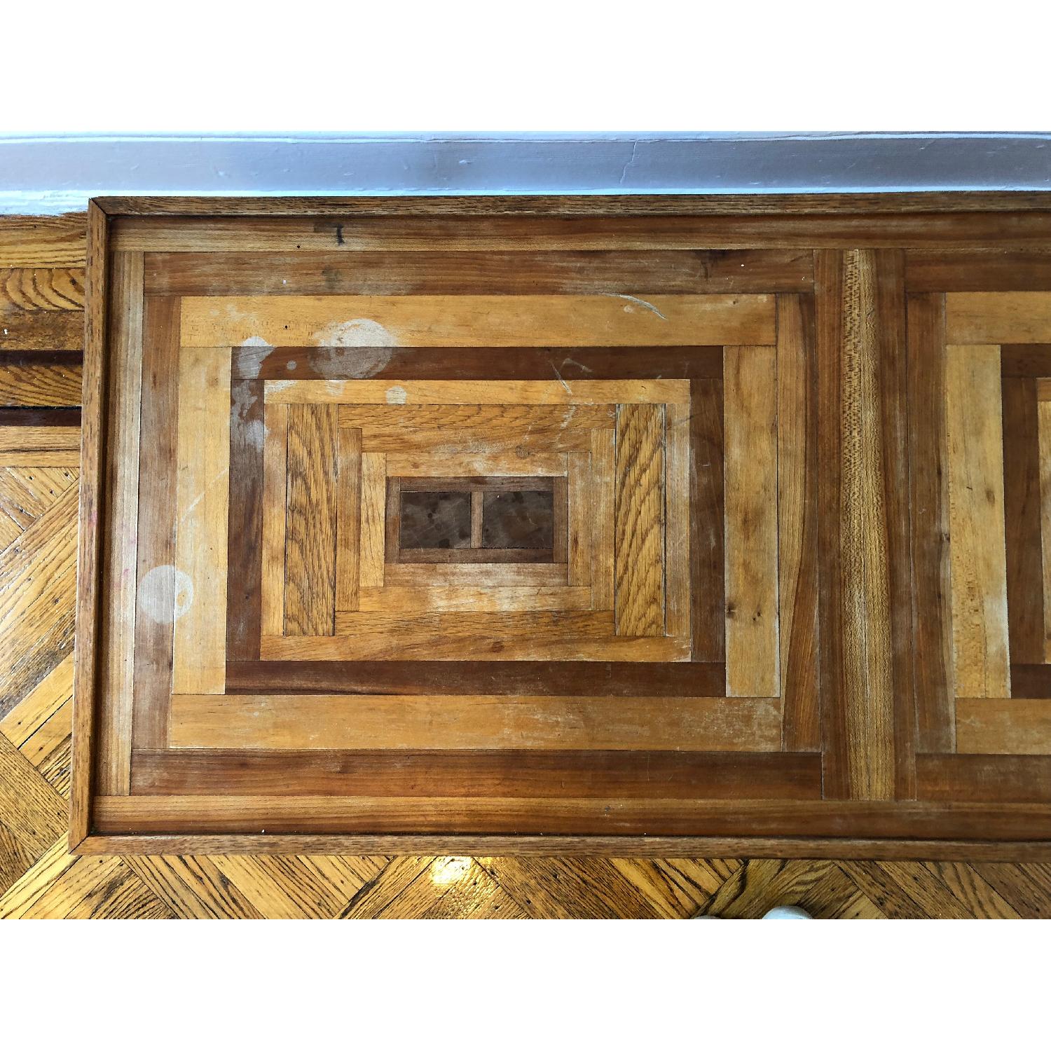 Antique Mid Century Modern Parquet Coffee Table - image-5