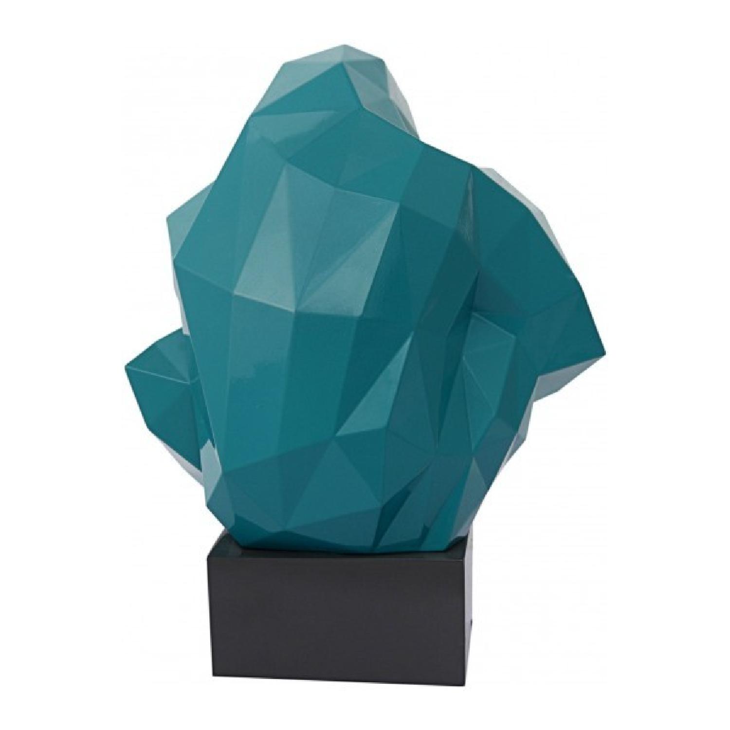 TOV Furniture Pondering Ape Large Sculpture in Green & Gold - image-2