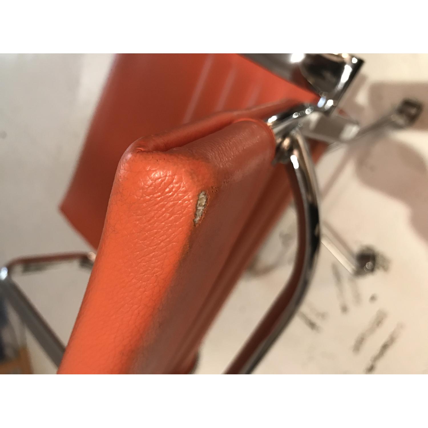 Meelano Office Chair In Vegan Leather - Orange - image-6