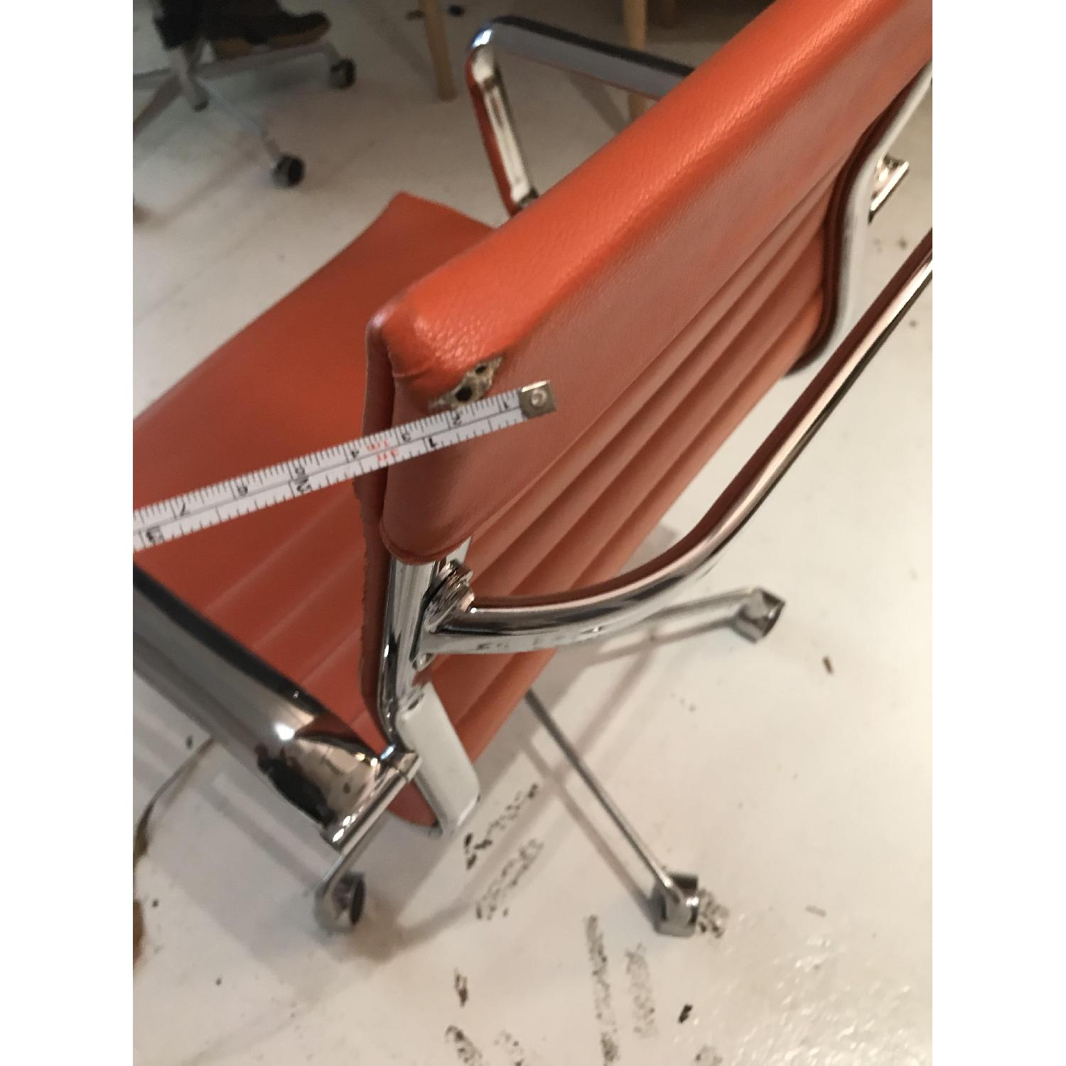 Meelano Office Chair In Vegan Leather - Orange - image-8