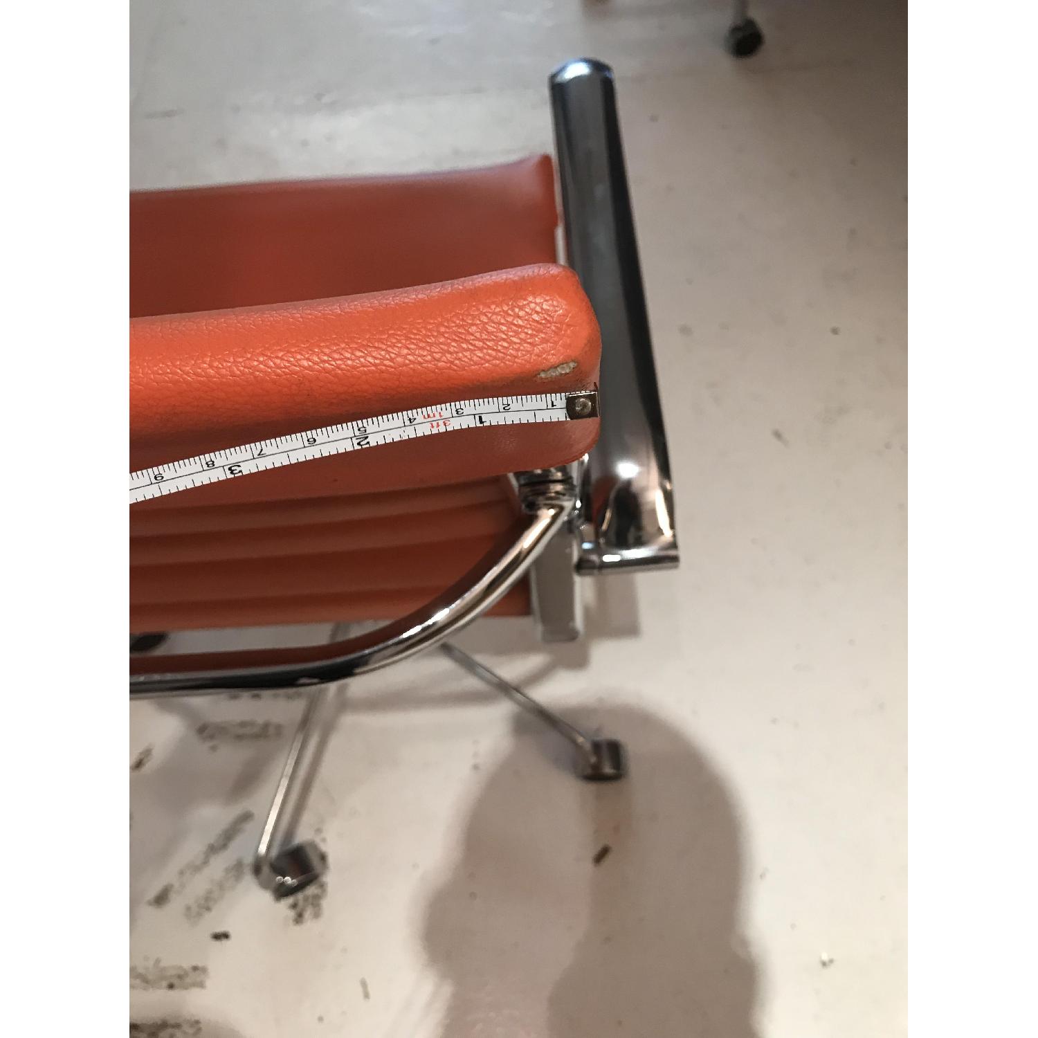 Meelano Office Chair In Vegan Leather - Orange - image-9