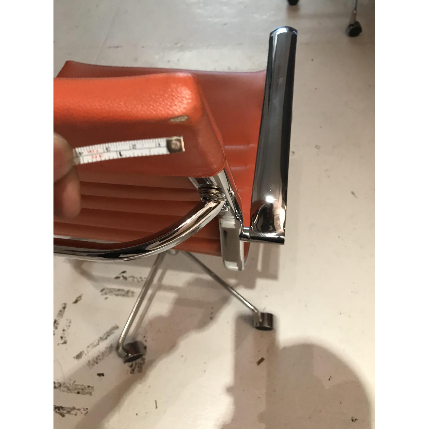 Meelano Office Chair In Vegan Leather - Orange - image-10