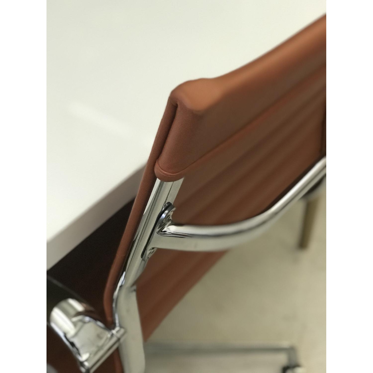 Meelano Office Chair In Vegan Leather - Orange - image-16