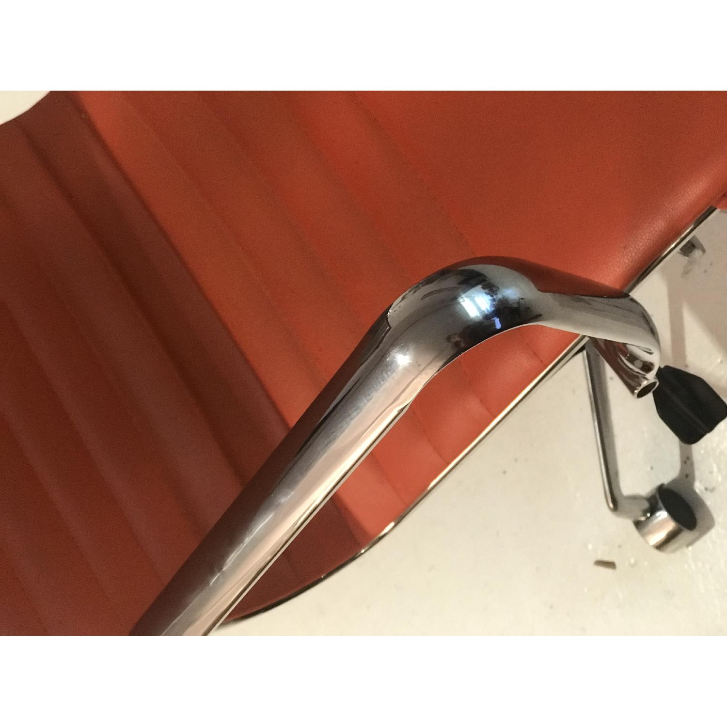 Meelano Office Chair In Vegan Leather - Orange - image-17