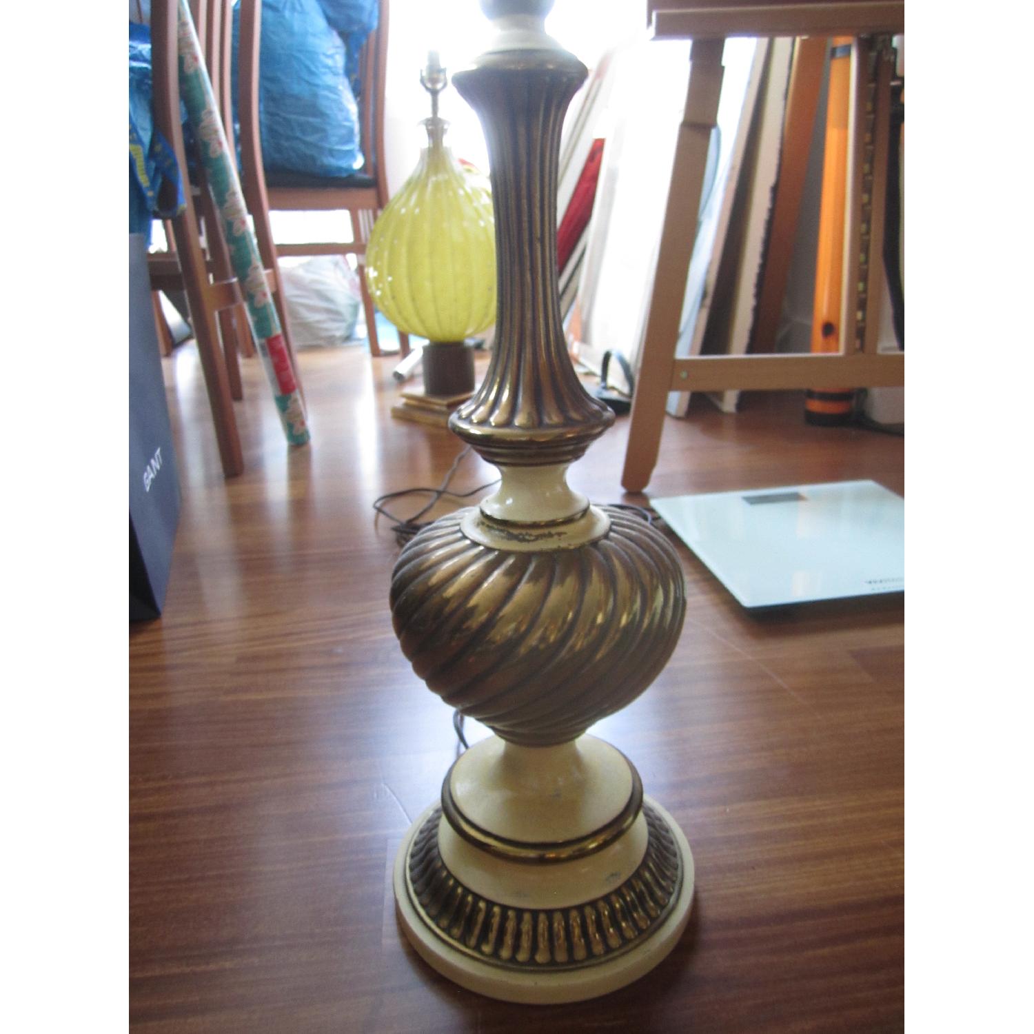 Vintage 1940's Brass Table Lamp - image-2