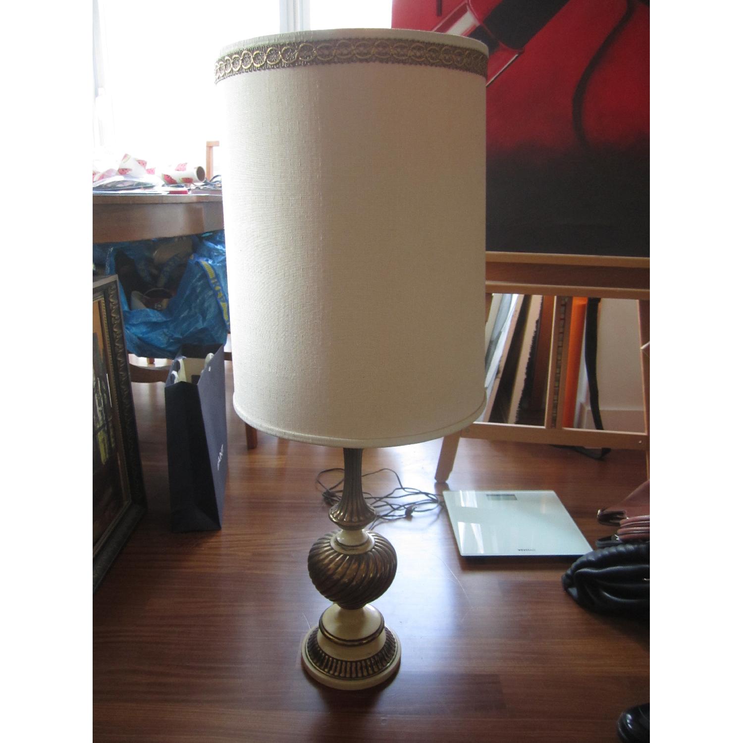 Vintage 1940's Brass Table Lamp AptDeco
