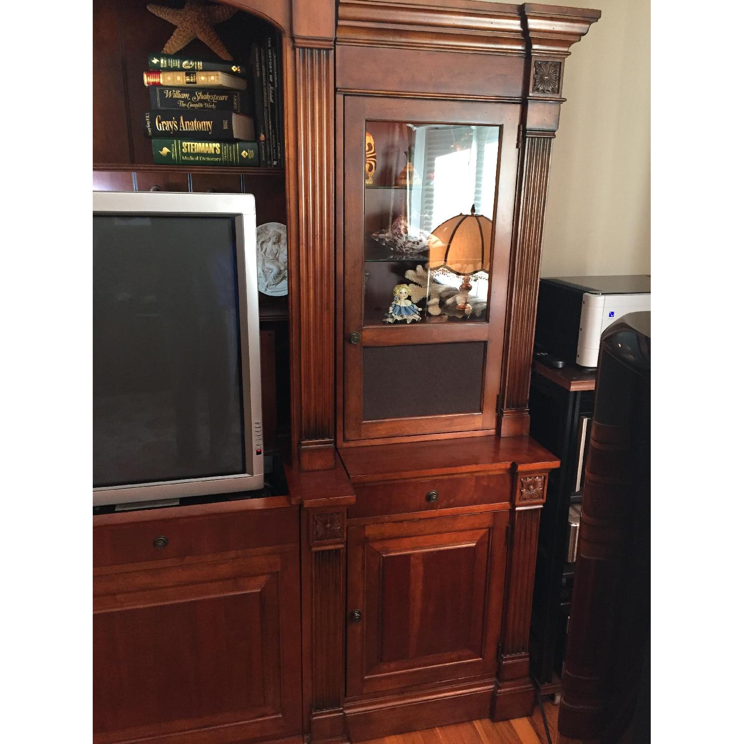 Ethan Allen Video Lift Entertainment Wall Unit - image-7