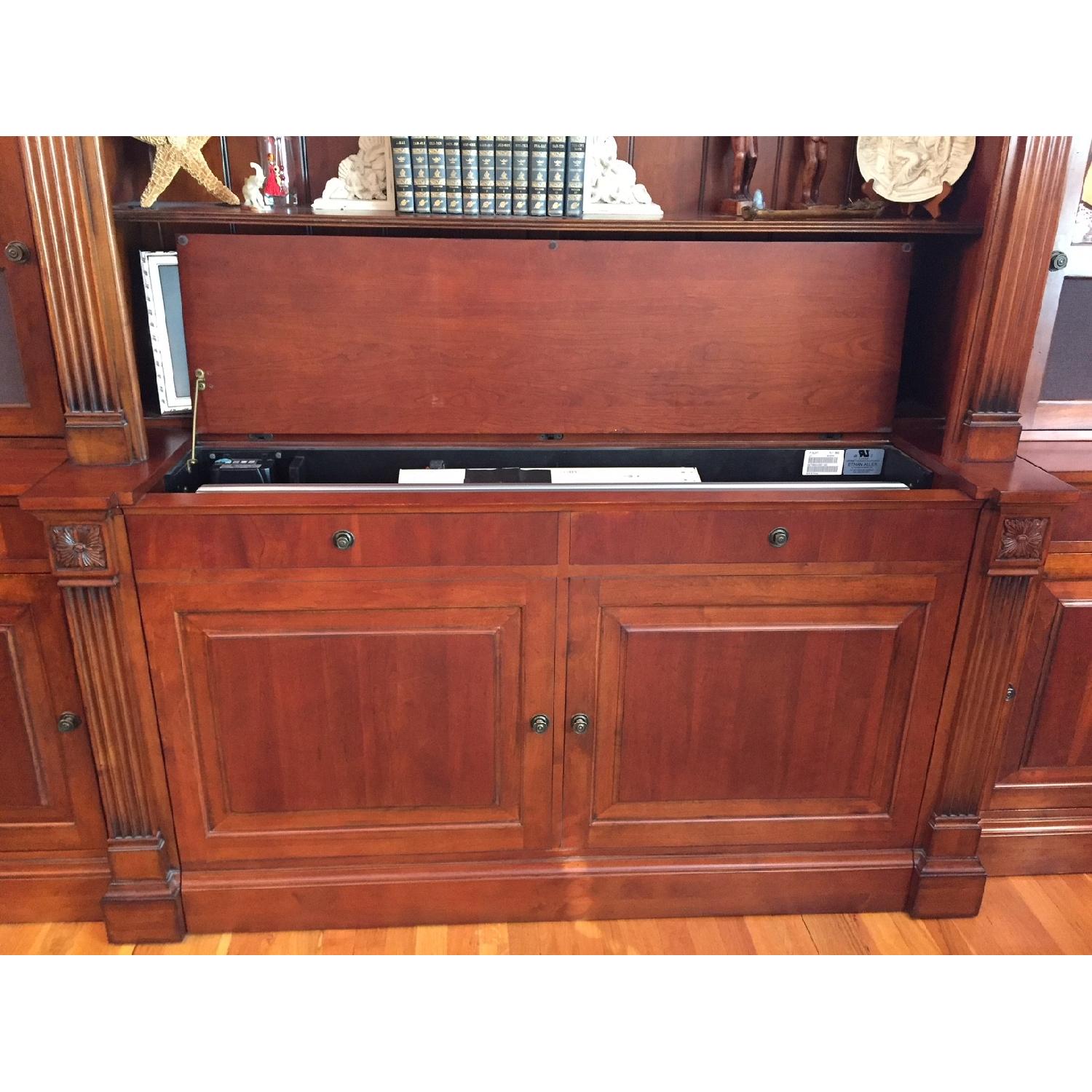 Ethan Allen Video Lift Entertainment Wall Unit - image-15