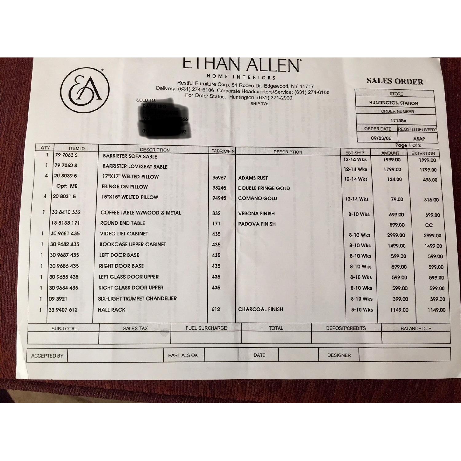 Ethan Allen Video Lift Entertainment Wall Unit - image-23