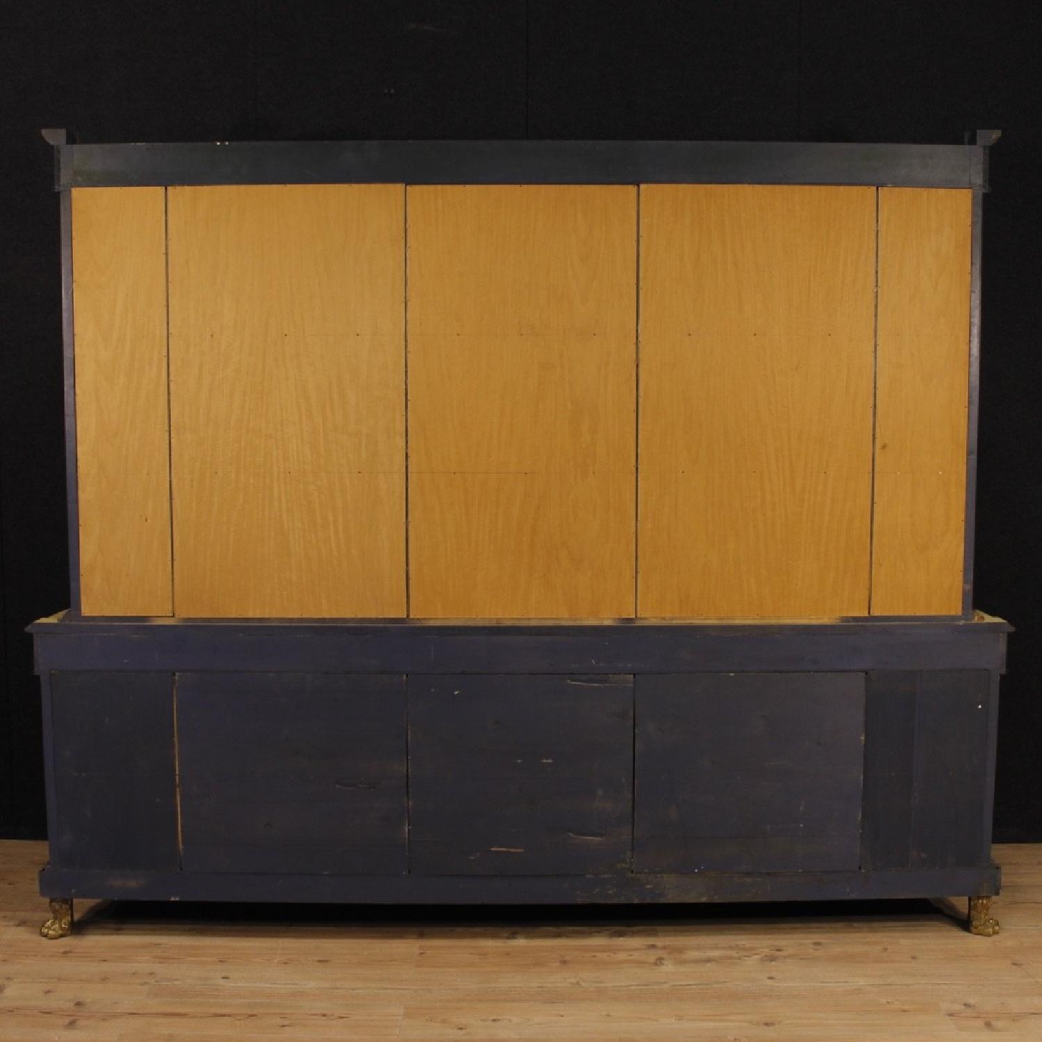 French Bookcase in Inlaid Wood w/ Gilt Bronzes - image-11