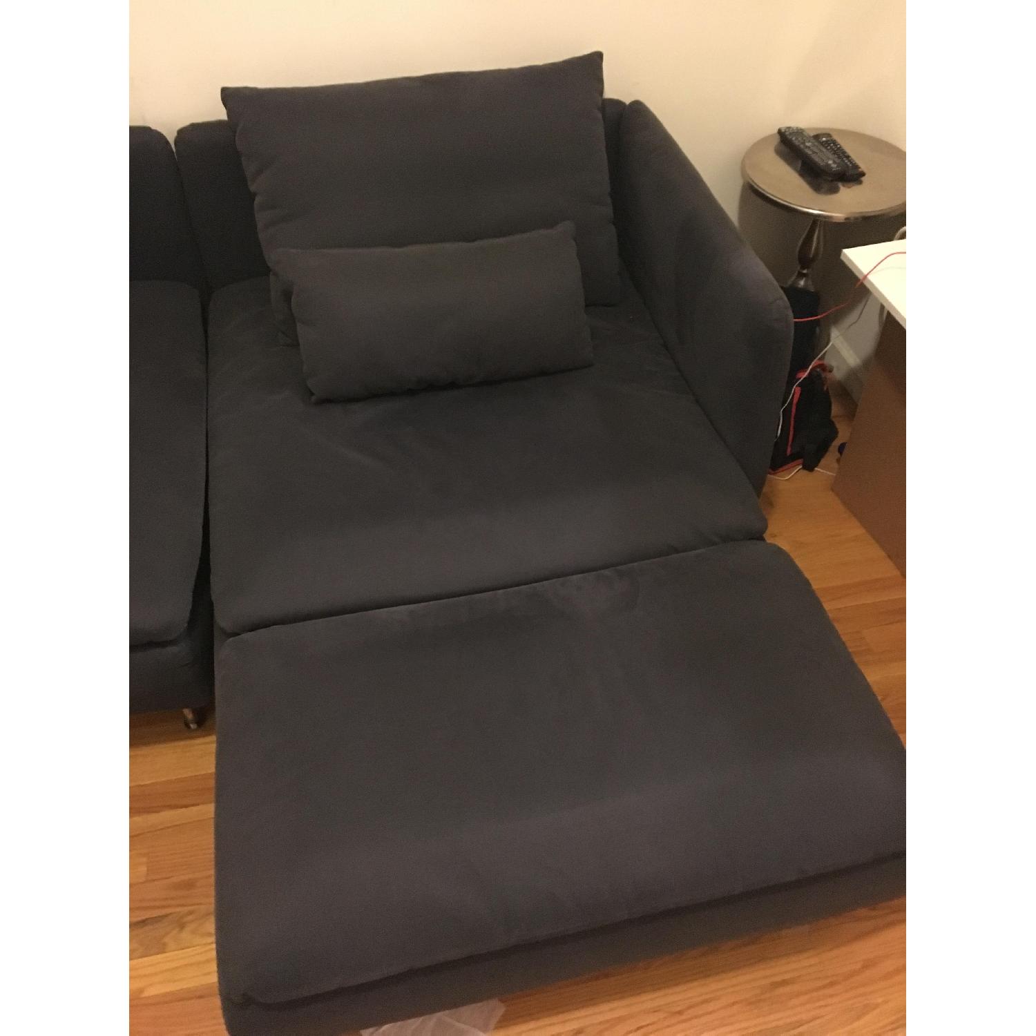 Ikea Soderhamn Dark Gray 2Piece Sectional Sofa AptDeco