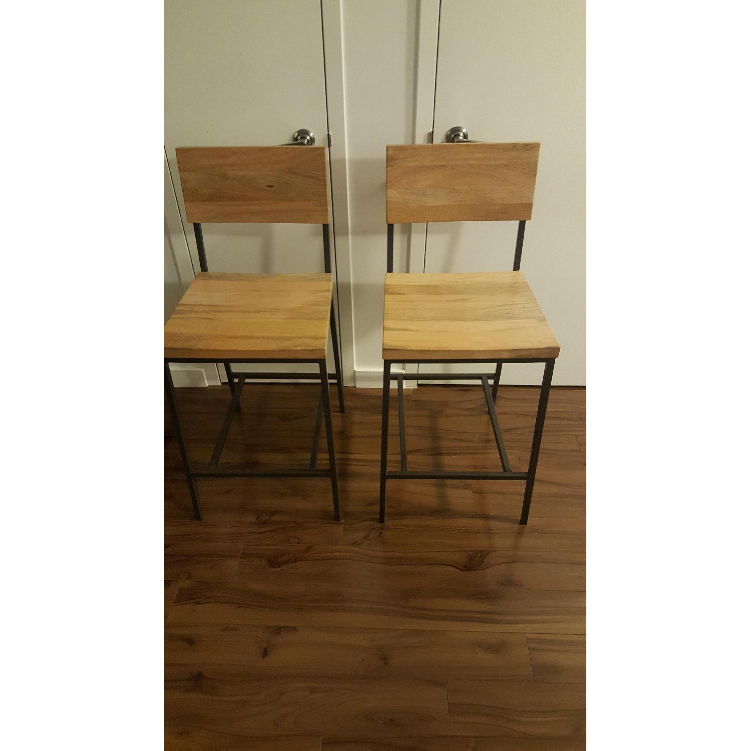 West Elm Rustic Bar Counter Stool AptDeco