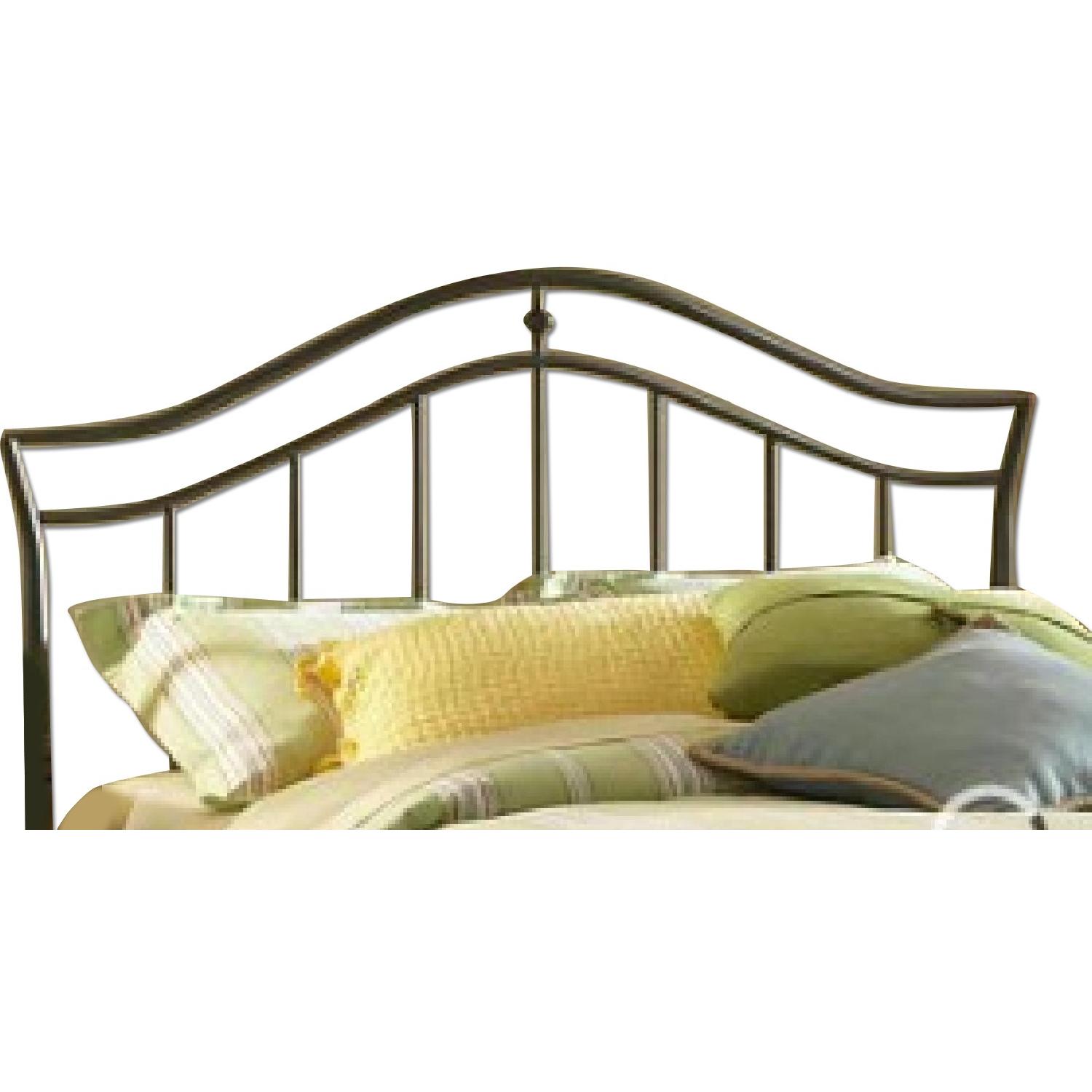 JCPenney Krisada Black Metal Headboard AptDeco