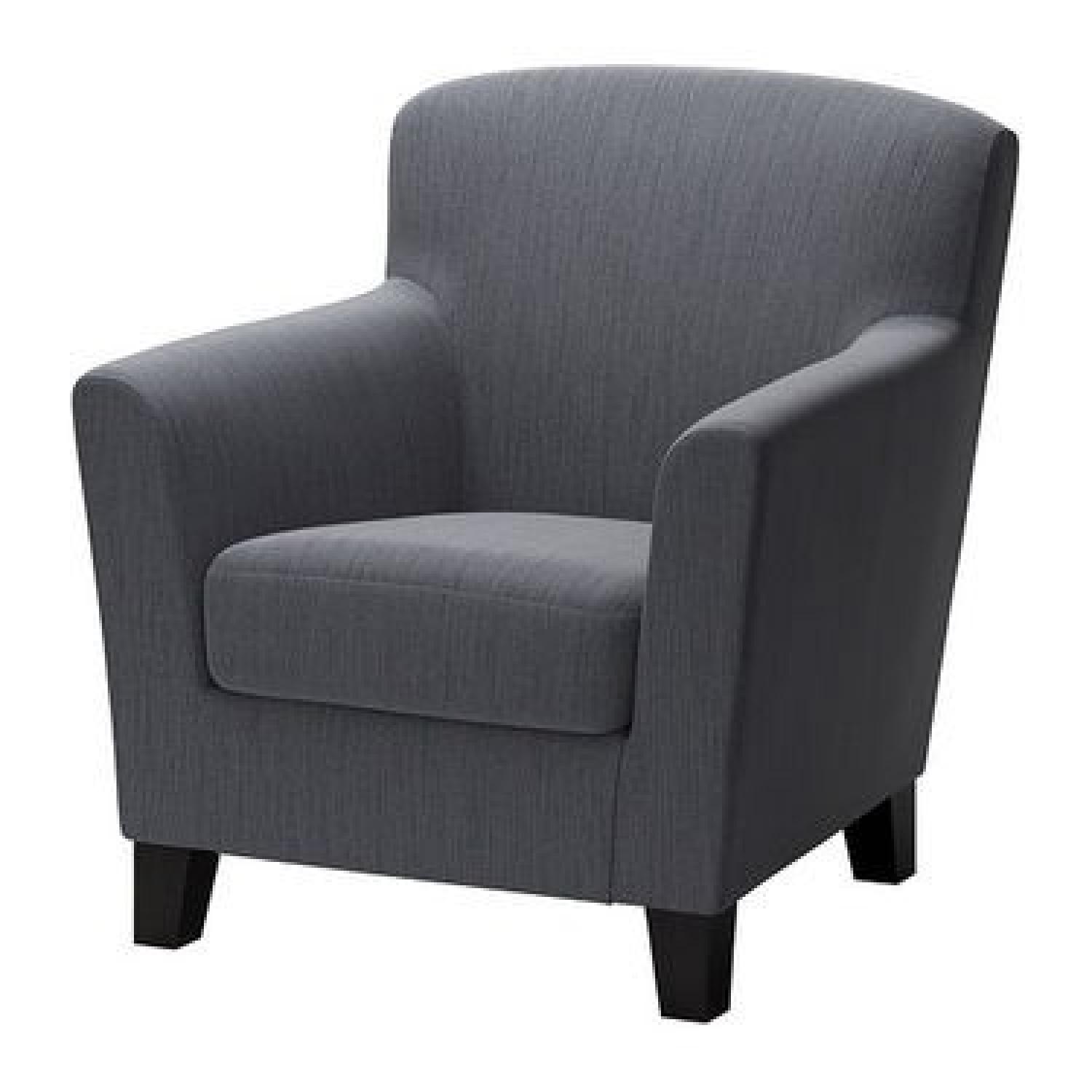 Ikea Ekenas Armchair & Matching Footstool - image-1