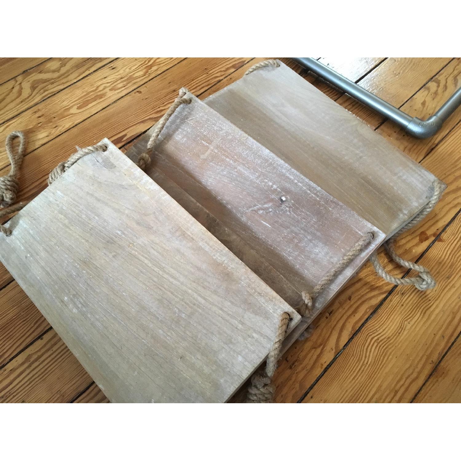 Restoration Hardware Industrial Pipe & Rope Shelf AptDeco