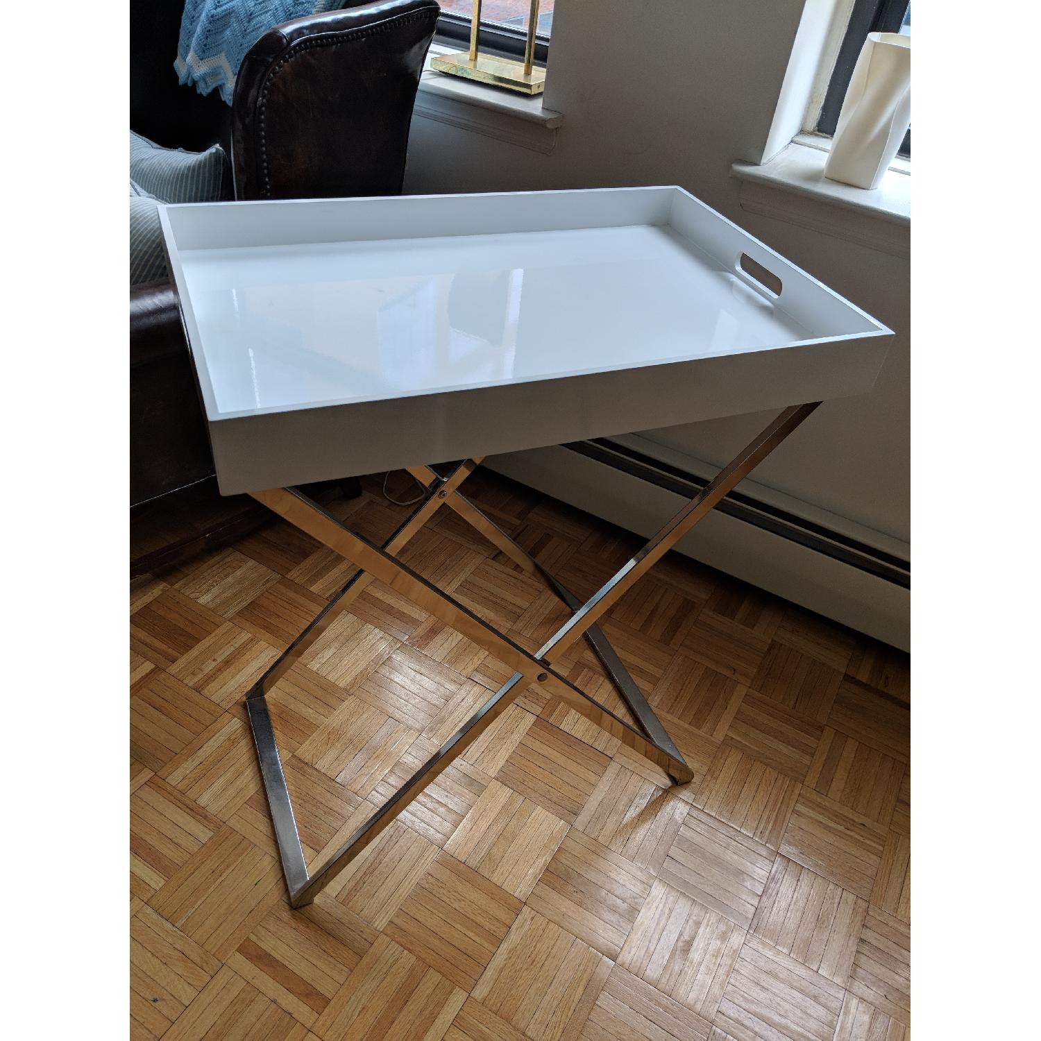 West Elm Butler Tray and Stand - image-1