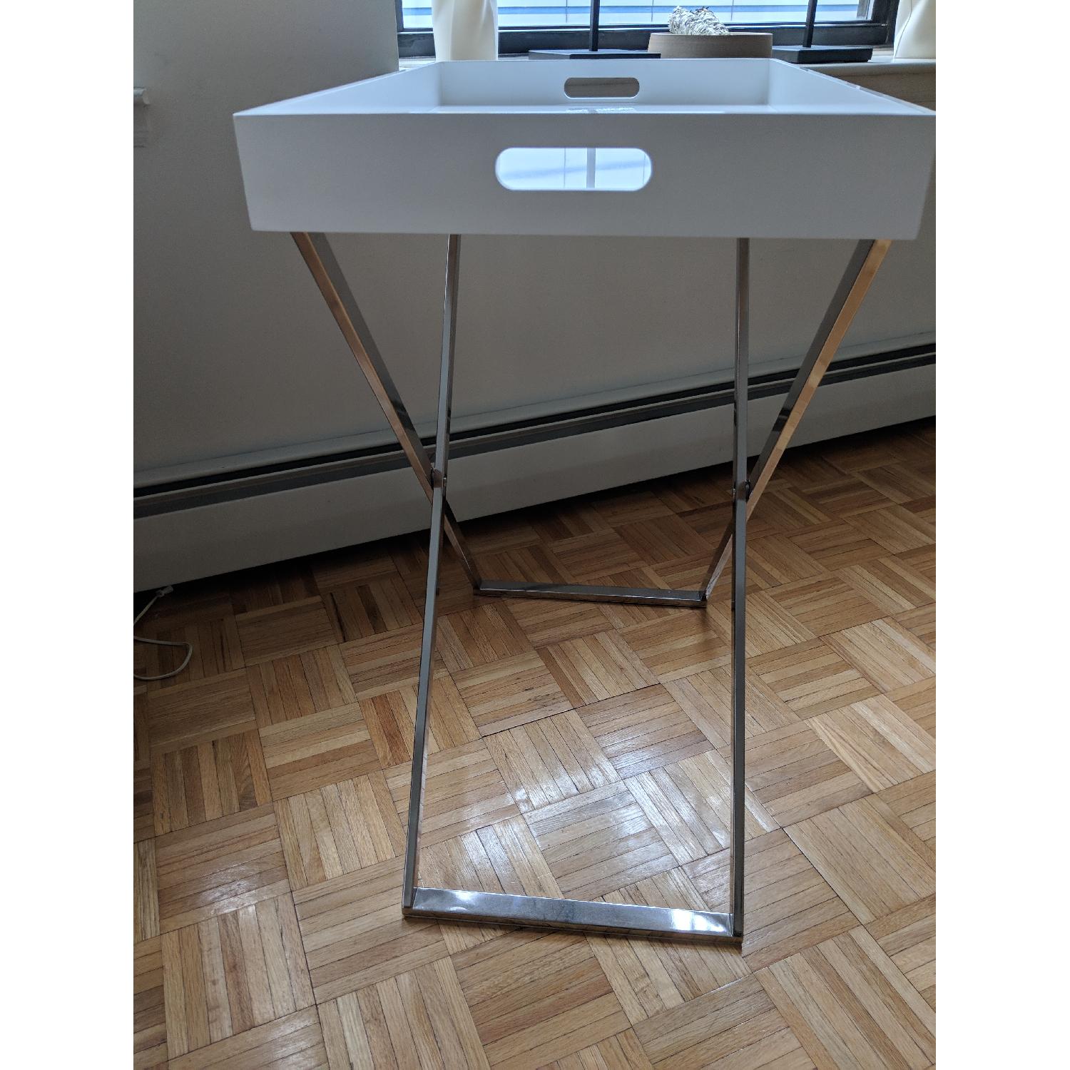 West Elm Butler Tray and Stand - image-3