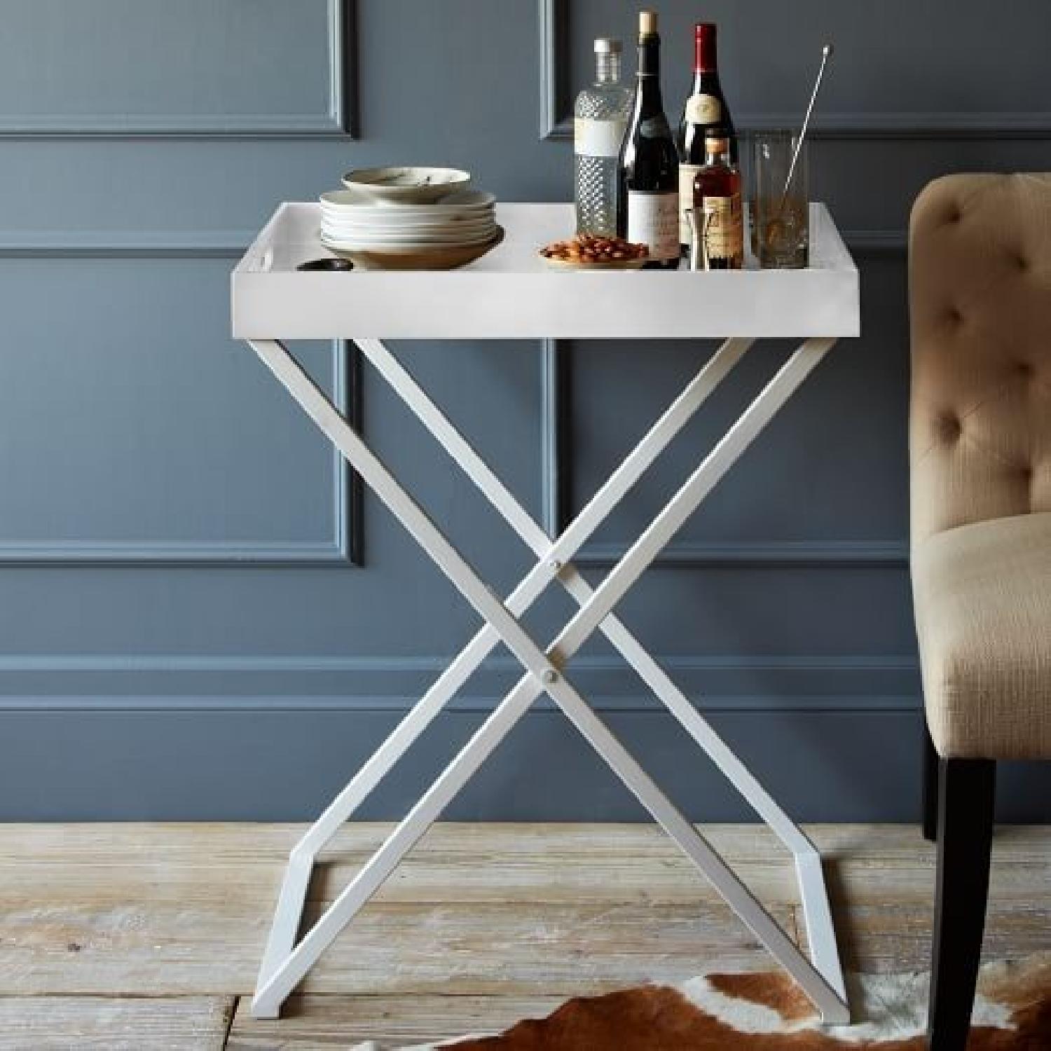 West Elm Butler Tray and Stand - AptDeco