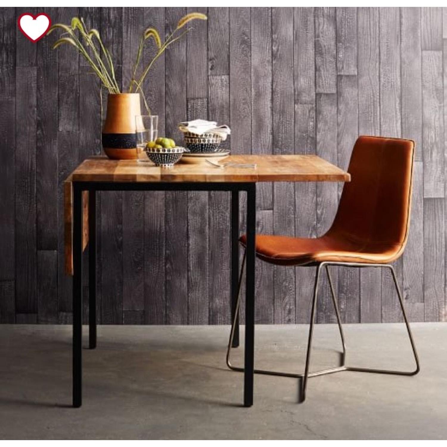 West Elm Box Frame Drop Leaf Expandable Table - image-1