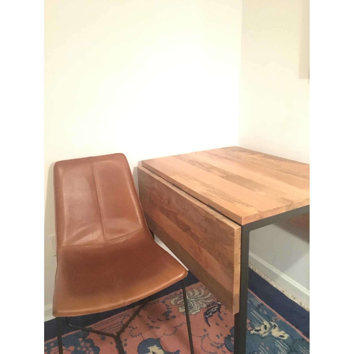 West Elm Box Frame Drop Leaf Expandable Table - image-4