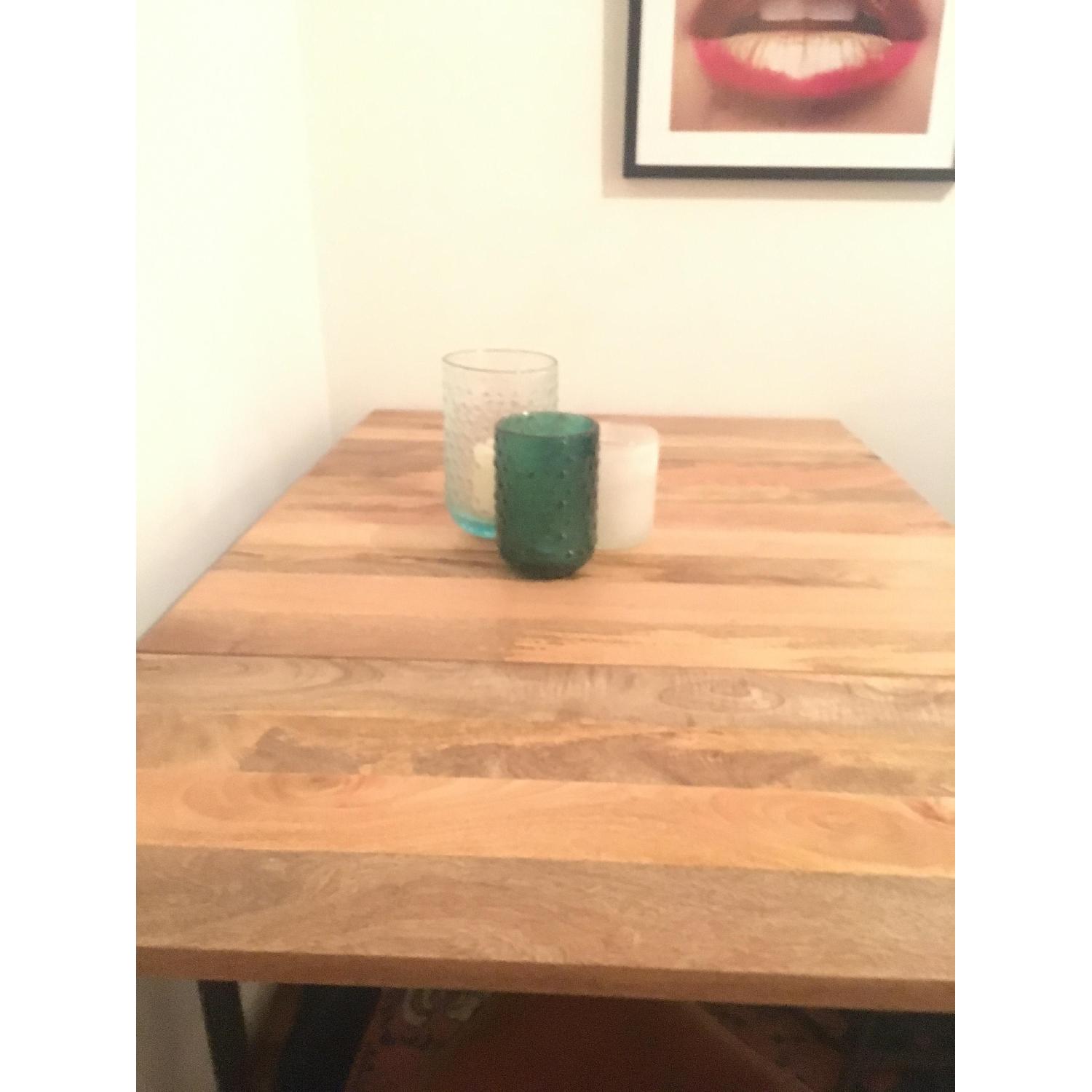 West Elm Box Frame Drop Leaf Expandable Table - image-7