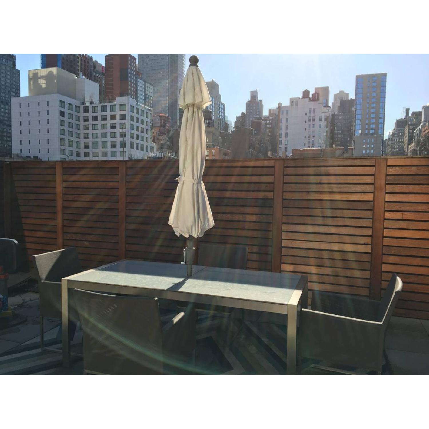 Crate & Barrel Dune Outdoor Patio 6Piece Dining Set AptDeco