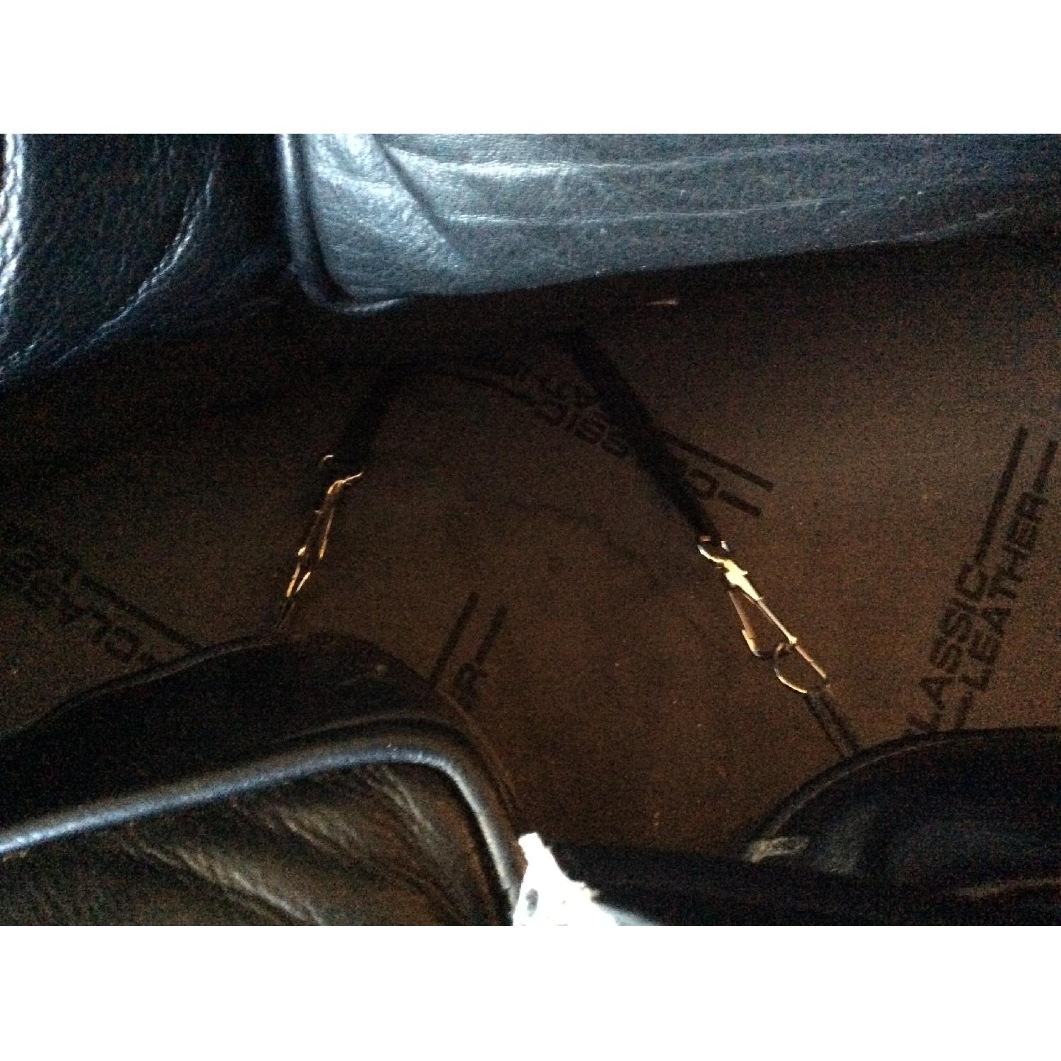 Classic Leather Inc. Black Leather Sofa - image-4