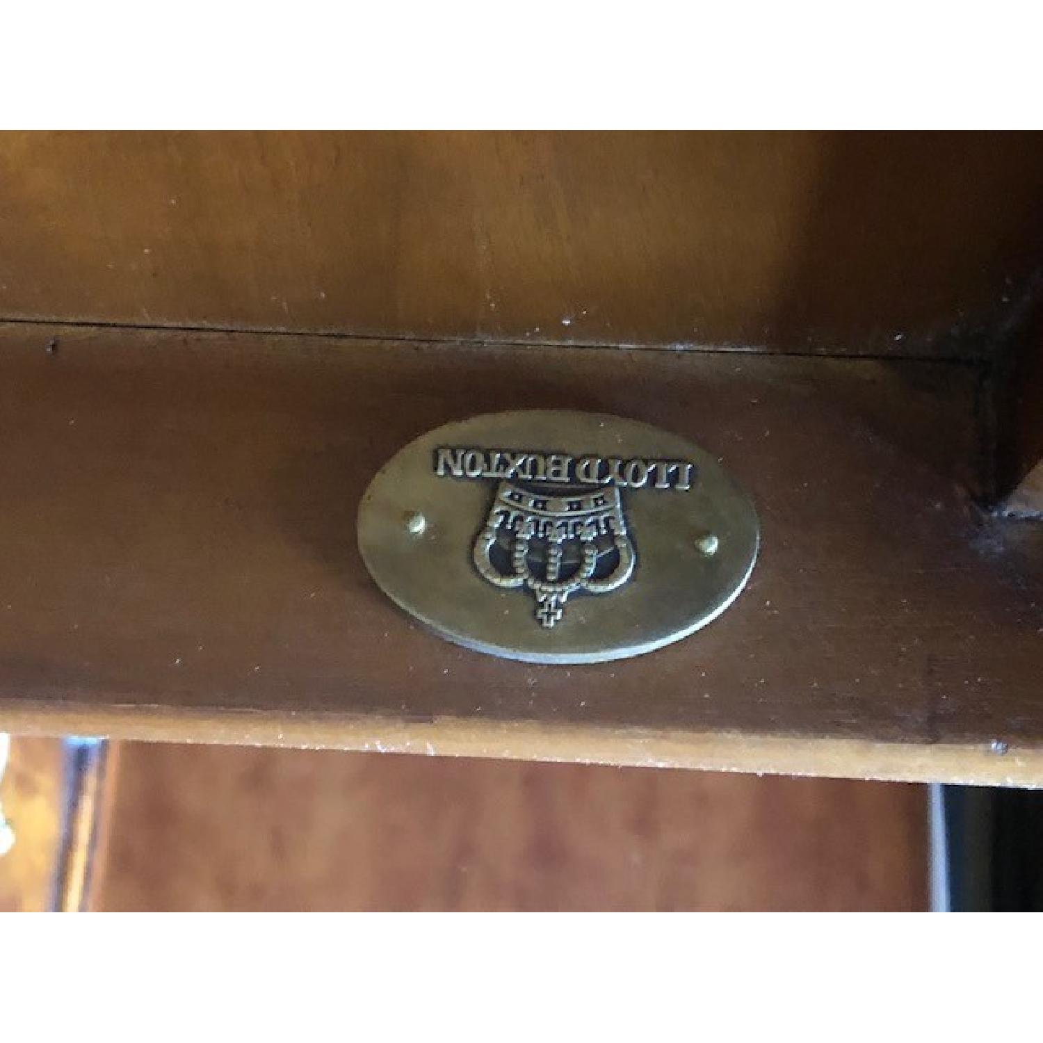 Lloyd Buxton Flame Mahogany Leather Top Executive Desk - image-5