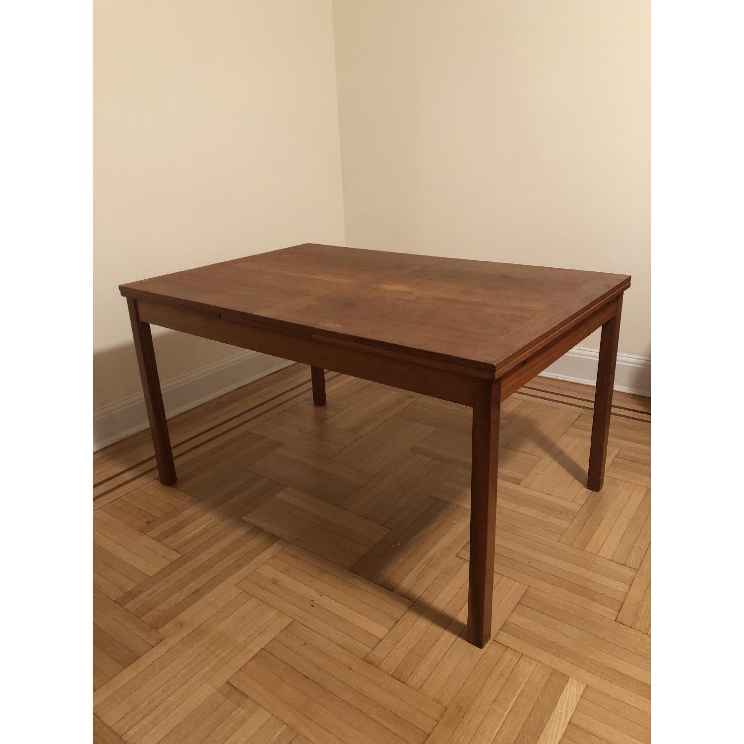 Mid Century Modern Drop Leaf Dining Table - image-1