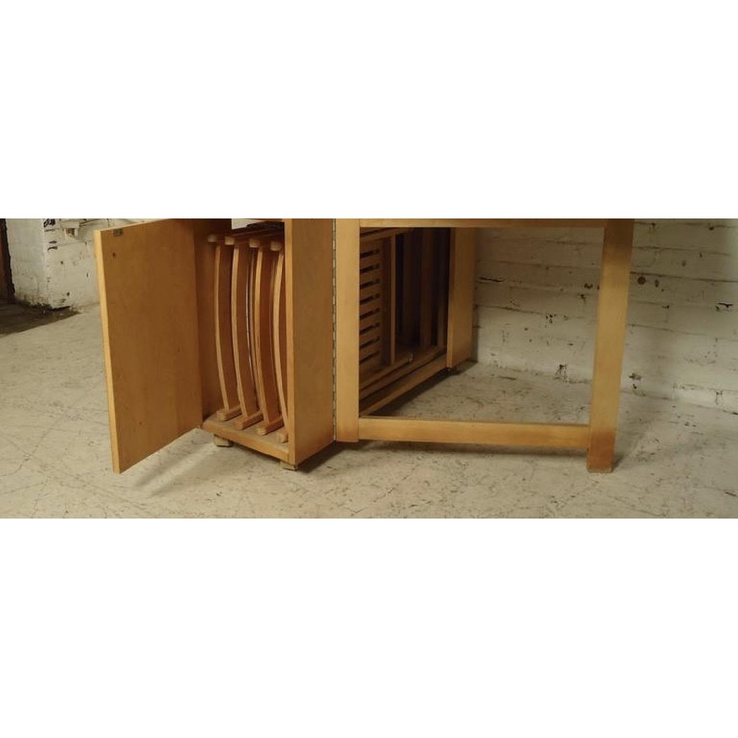 Mid-Century Modern Drop-Leaf Table w/ 4 Chairs - image-12