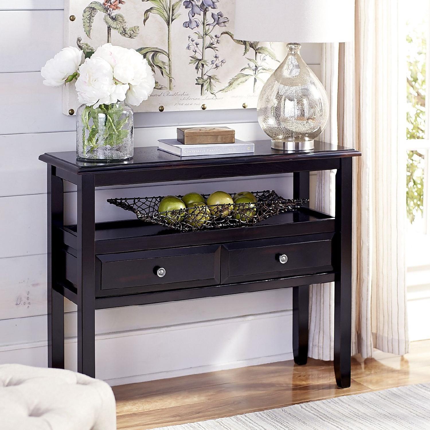 Pier 1 Anywhere Black Console Table w/ Knobs - image-2