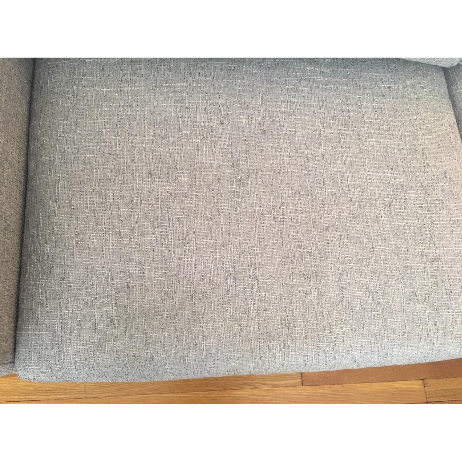 West Elm Eddy Sofa in Deco Weave, Feather Gray - image-5