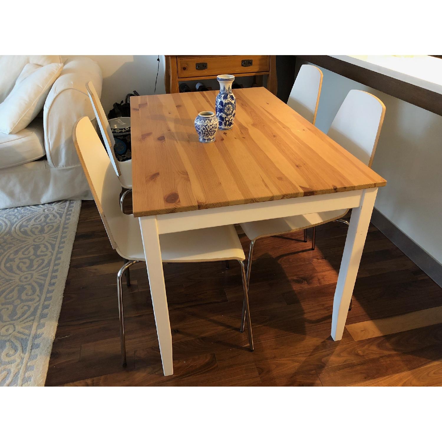 Ikea Lerhamn Dining Table w/ 4 Chairs - image-1