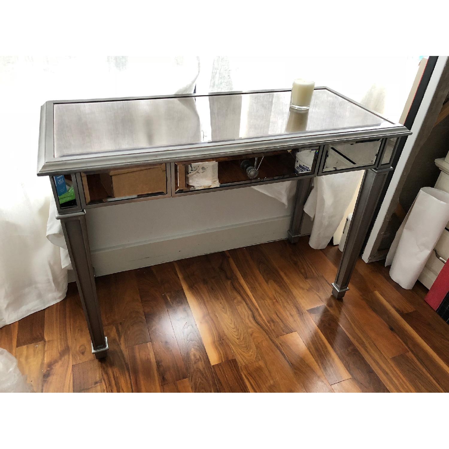 Pier 1 Hayworth Mirrored Desk/Table - image-1