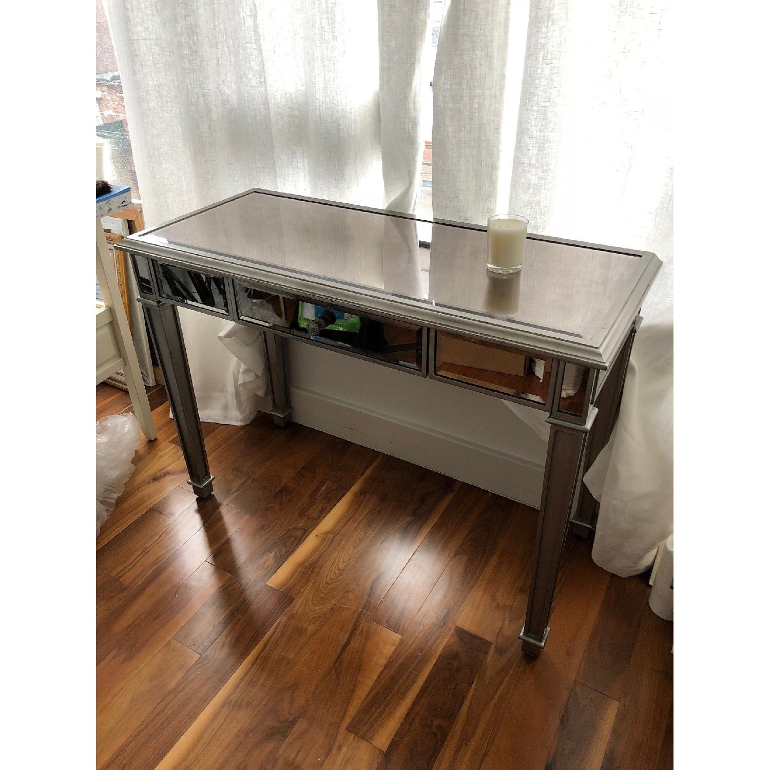 Pier 1 Hayworth Mirrored Desk/Table AptDeco