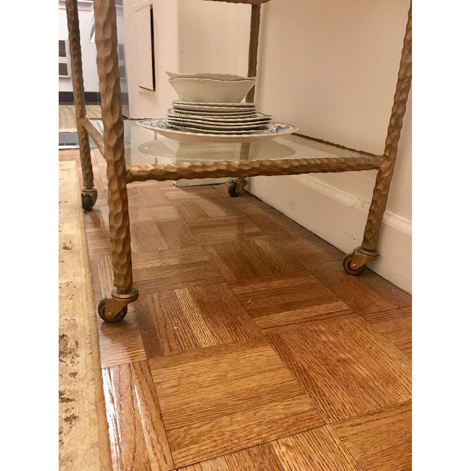 HomeGoods Metal & Glass Bar Cart - image-3