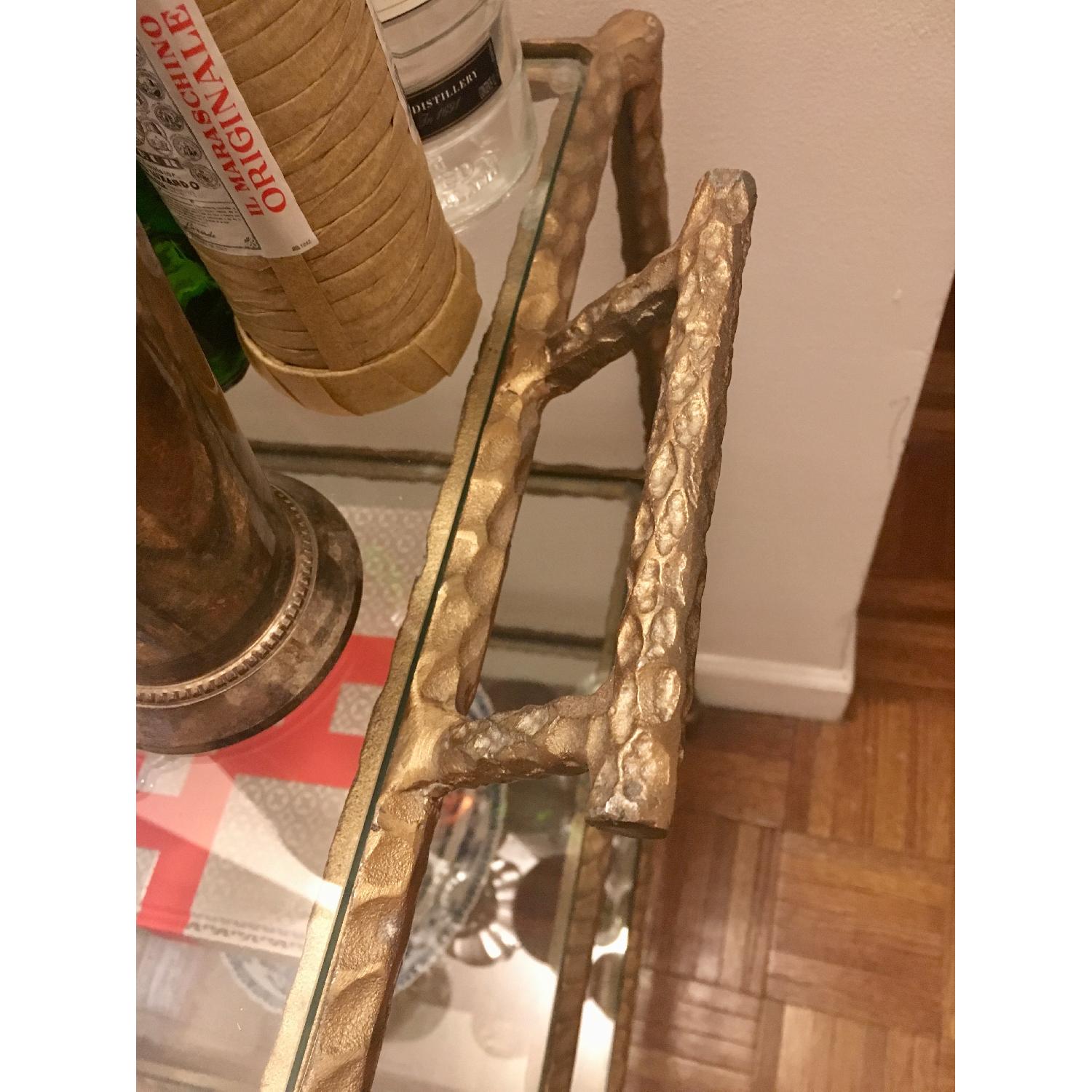 HomeGoods Metal & Glass Bar Cart - image-4