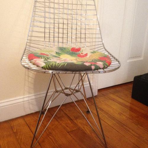 Used France and Son Custom Eames Style Eiffel Wire Chair for sale on AptDeco