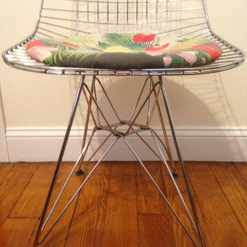Used France and Son Custom Eames Style Eiffel Wire Chair for sale on AptDeco