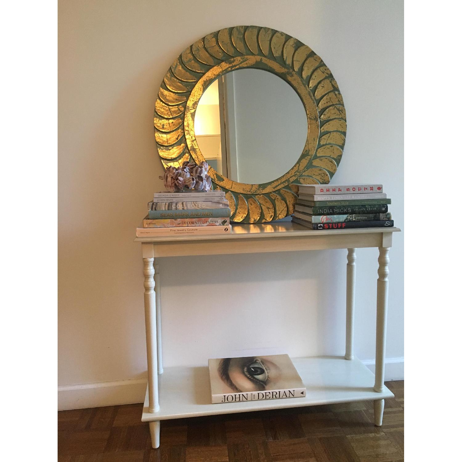 HomeGoods White Entryway Table - image-2