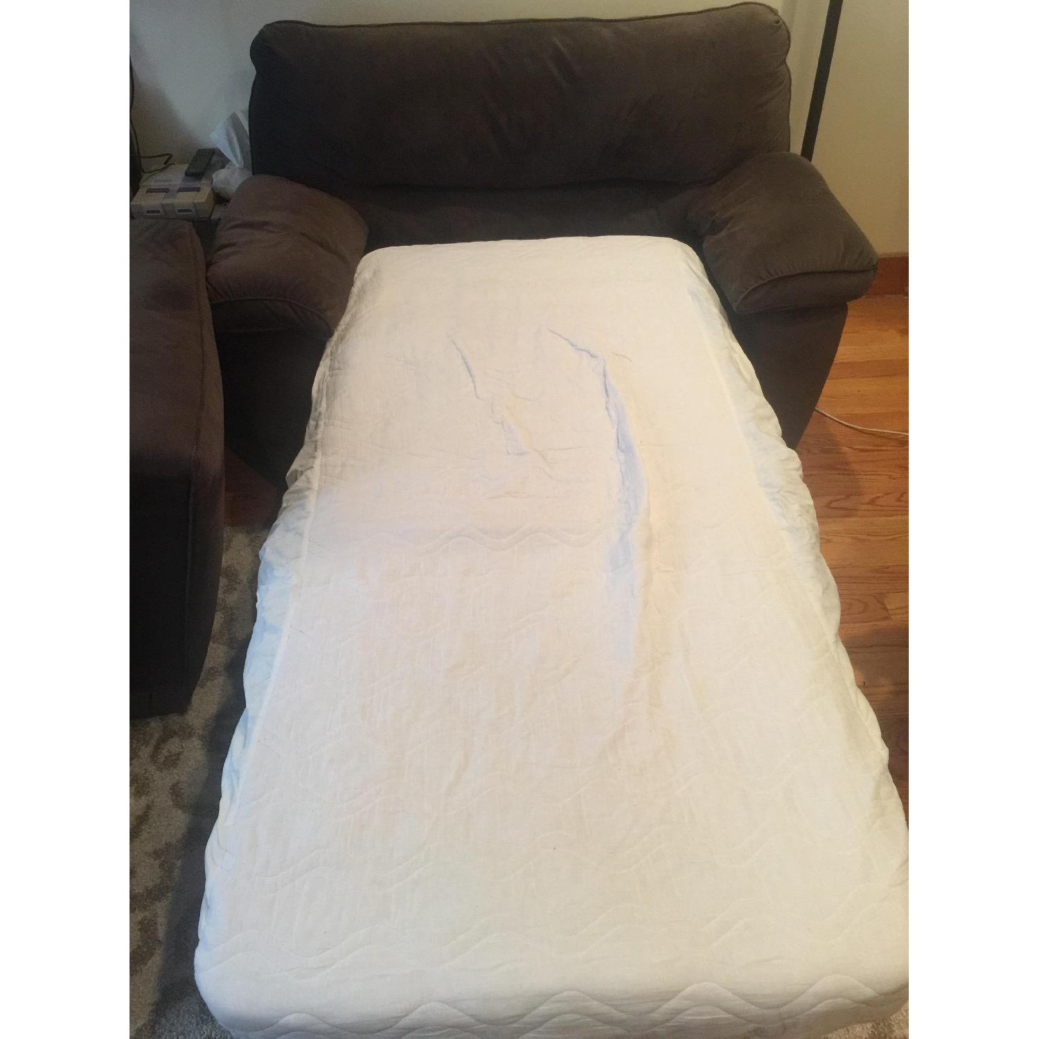 Raymour & Flanigan Rockport Microfiber Twin Sleeper Sofa - image-4