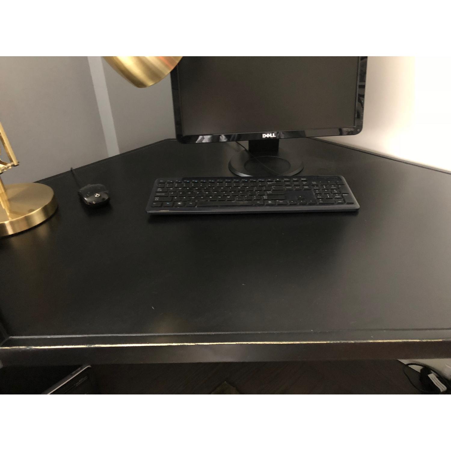 Ballard Designs Corner Desk in Black AptDeco