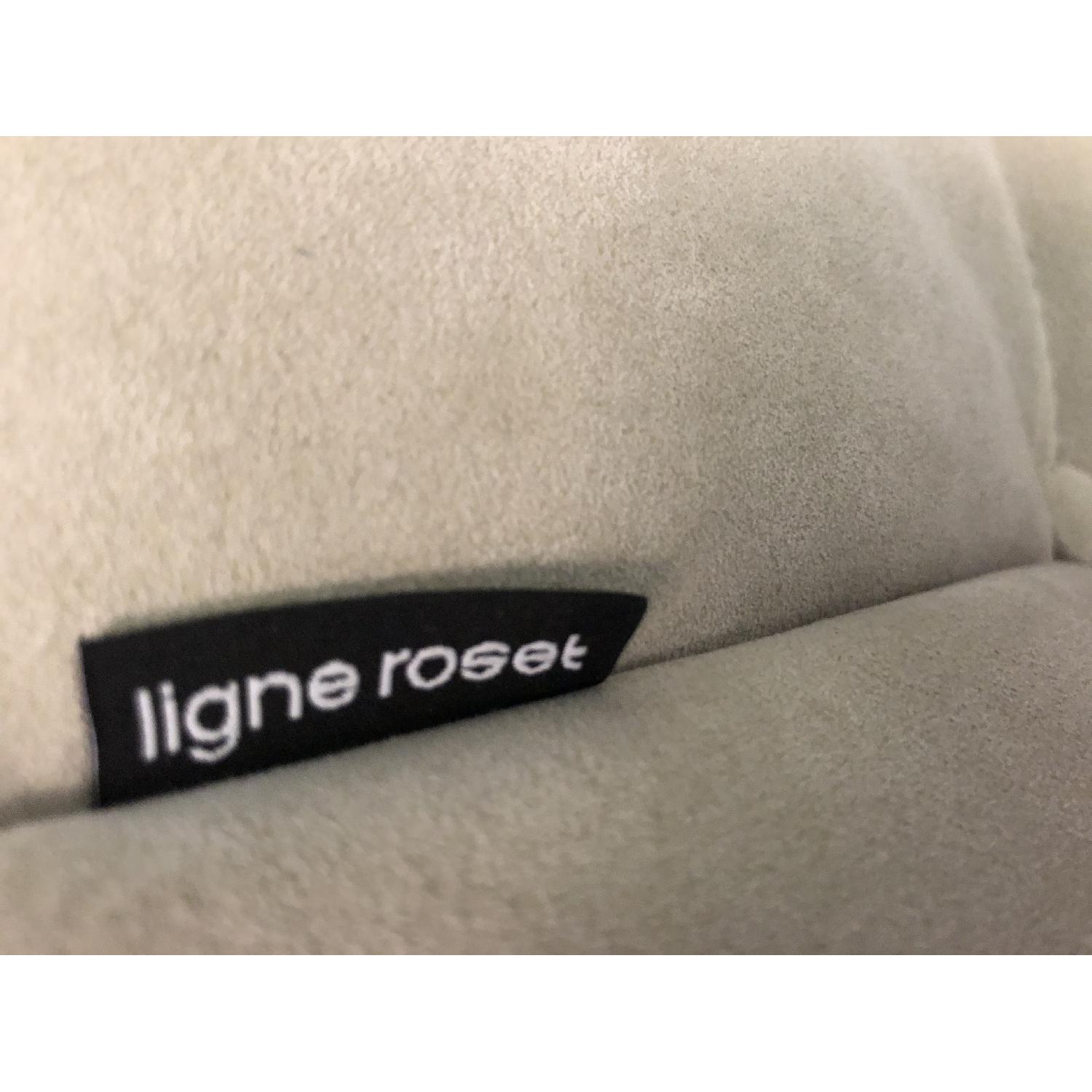 Ligne Roset Togo 3 Piece Sectional in Alcantara Light Grey - image-6